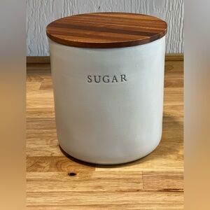 Hearth & Hand Sugar Canister with Wooden Lid